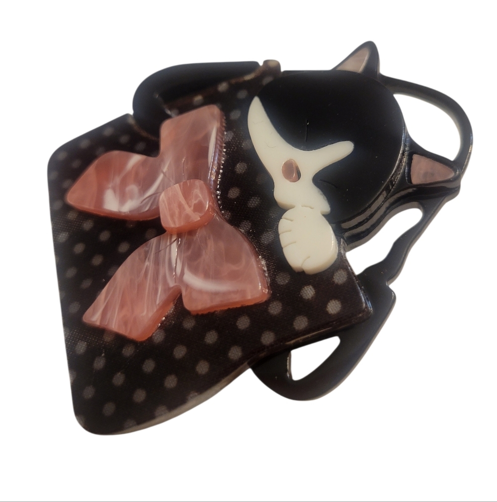 Cat in a Handbag Brooch - Picture 5 of 6